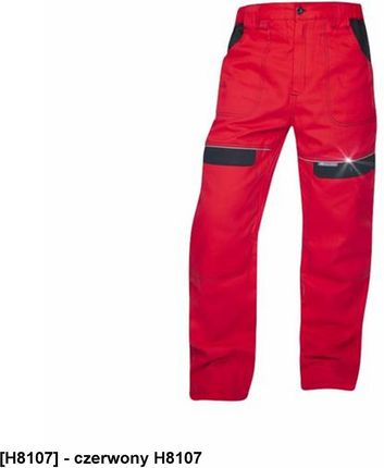 Ardon Cool Trend Klasyczne Spodnie Robocze Męskie Do Pasa O Sportowym Kroju Czerwony H8107 48