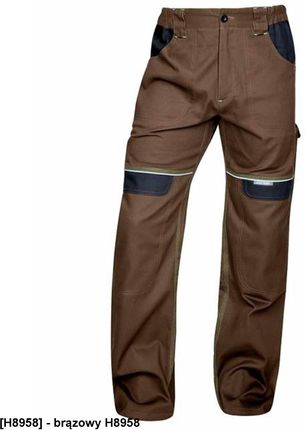 Ardon Cool Trend Klasyczne Spodnie Robocze Męskie Do Pasa O Sportowym Kroju Brązowy H8958 46