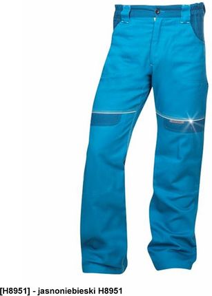 Ardon Cool Trend Klasyczne Spodnie Robocze Męskie Do Pasa O Sportowym Kroju Jasnoniebieski H8951 46
