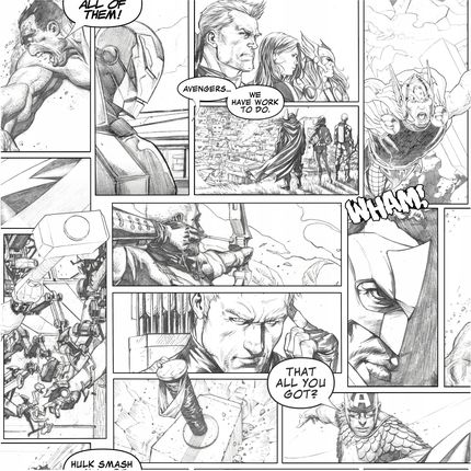 Ugepa Tapeta Na Ścianę Komiks Avengers Wzór Młodzieżowy