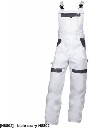 Ardon Cool Trend Spodnie Ochronne Klasyczne Ogrodniczki Męskie O Sportowym Kroju Biało Szary H8802 54
