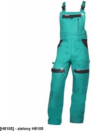 Ardon Cool Trend Spodnie Ochronne Klasyczne Ogrodniczki Męskie O Sportowym Kroju Zielony H8105 48