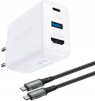 Acefast 2w1 ładowarka sieciowa GaN 65W USB Typ C /