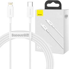 Zdjęcie Kabel 1.5m Baseus Superior przewód USB-C Type C do Lightning PD 20W Biały - Szczecin