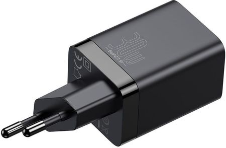 Ładowarka sieciowa Baseus Super Si Pro Quick Charger USB + USB-C 30W (Czarna)