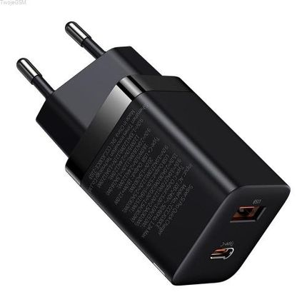 Baseus Super Si Pro szybka ładowarka USB / Typ C 30W Power Delivery Quick Charge czarny (CCSUPP-E01)