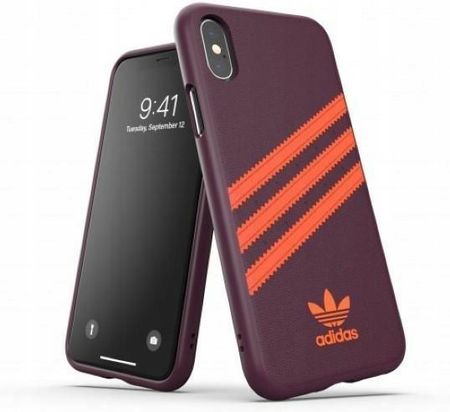 Adidas Or Moulded Pu Iphone X/Xs Bordowo-Pomarańcz