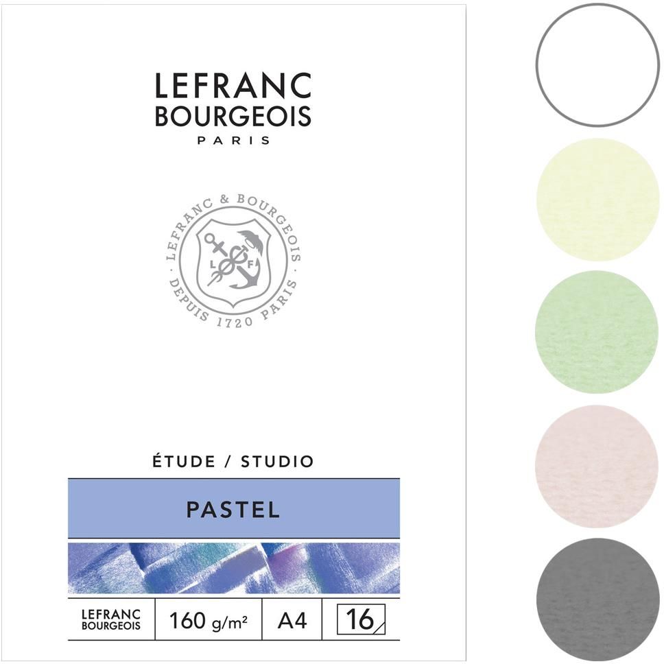 Lefranc & Bourgeois Blok Do Pasteli Studio Pastel 160G A4 16 Ark. 5 Kol. -  Ceny i opinie 