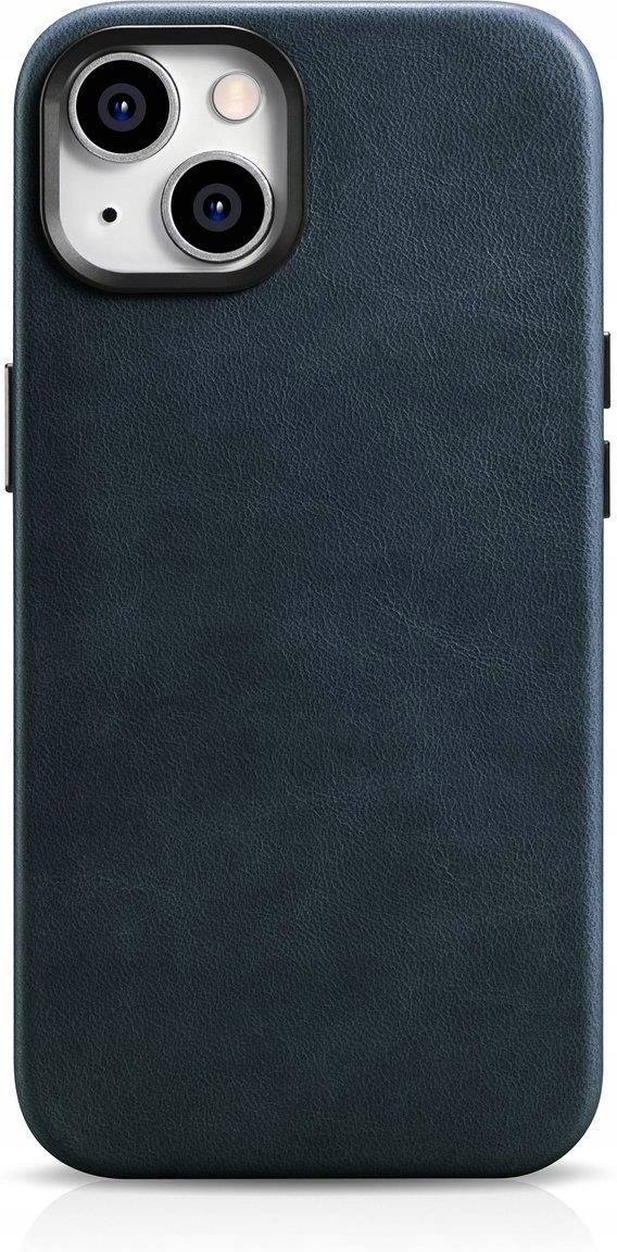 Lederhülle iPhone 11 - ICARER mit Klappe dunkel- Braun