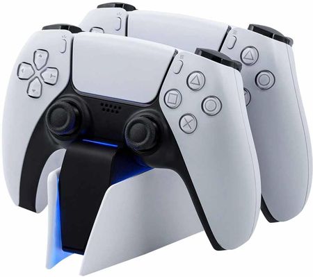 Podwójna stacja dokująca do kontrolera Pada PlayStation 5 PS5 Biała