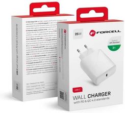 Forcell Gsm Ładowarka Sieciowa Usb Typc 3A 25W Z Funkcją Ładowania Pd I Qc 4.0