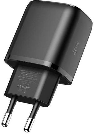 Ładowarka sieciowa C20W 2-Port USB-C - USB PD20W/QC3.0 Black - zdjęcie 3