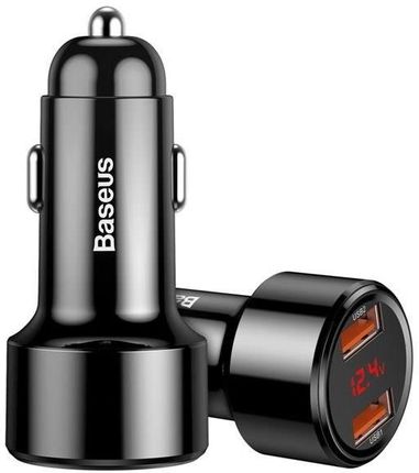 Baseus ładowarka samochodowa 2x USB Quick Charge QC 3.0 45W 6A Black