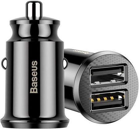 Baseus Grain ładowarka samochodowa 2x USB 5V 3.1A black