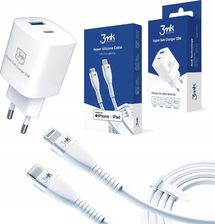 Ładowarka sieciowa 3mk GaN + Kabel Usb-c Lightning