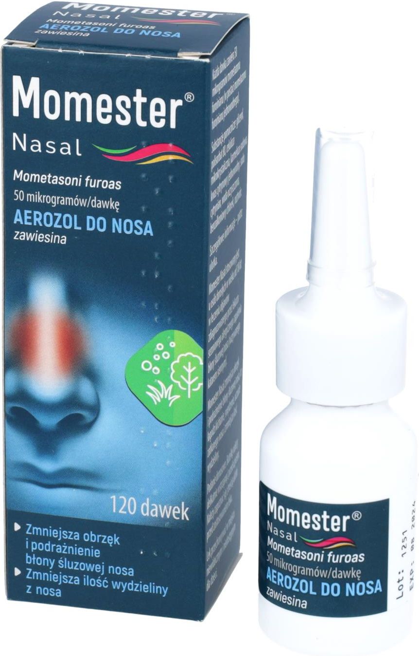 Lek Na Alergi Momester Nasal Aerozol Do Nosa 0 05mg X 120 Dawek Lek Na Alergi Momester Nasal Aerozol Do Nosa 0 05mg X 120 Dawek