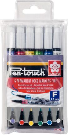 Sakura Zestaw Markerów Pen-Touch Fine Set 1Mm 6Szt.