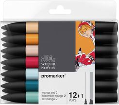 Zdjęcie Winsor & Newton Promarker 12+1 Manga Ensemble Set 2 W&N - Sokółka