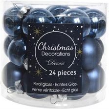Zdjęcie Bombki choinkowe świąteczne nietłukące granat 24 szt. - Szczekociny