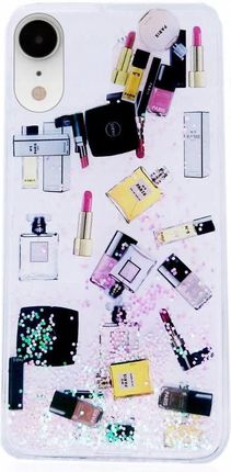 Etui Iphone Xr Kosmetyki Brokat Liquid Case+szkło