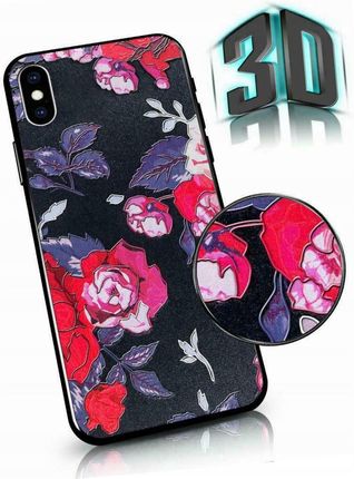 Etui Flowers 3D do Huawei P40 Lite E