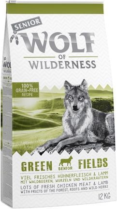 Wolf Of Wilderness Senior Green Fields Jagnięcina 2x12kg