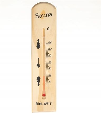 Bilovit Sosnowy termometr do sauny do 120 stopni Celsjusza
