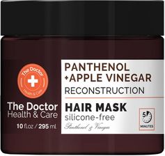 Zdjęcie The Doctor Healh and Care - maska do włosów regeneracyjna, Pantenol i Ocet Jabłkowy, 295ml - Skórcz