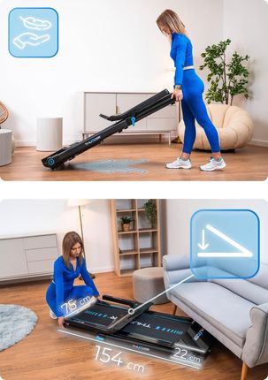 Thunder ULTRA-BLACK Elektryczna Do Biegania Składana - zdjęcie 4