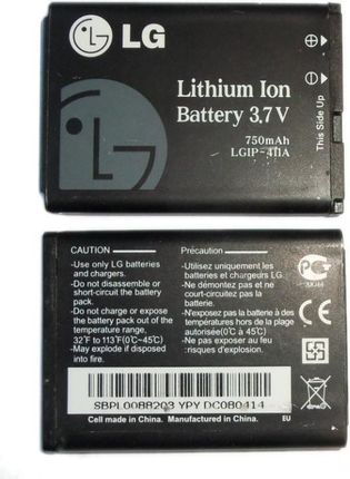 Oryginalna Nowa Bateria LG LGIP-411A KG275 KP170