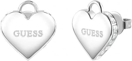 Biżuteria Guess kolczyki srebrne falling in love JUBE02231JW 