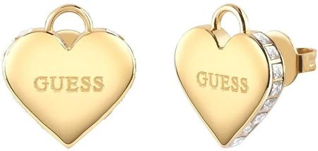 Biżuteria Guess kolczyki złote falling in love JUBE02231JW 