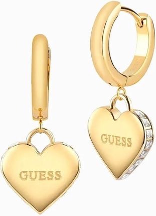 Biżuteria Guess kolczyki złote falling in love JUBE02236JW 