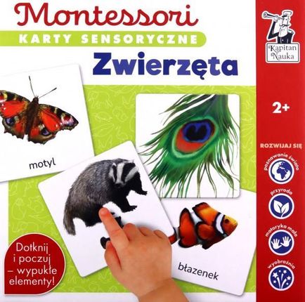 Zwierzęta. Montessori. Karty sensoryczne. Kapitan Nauka