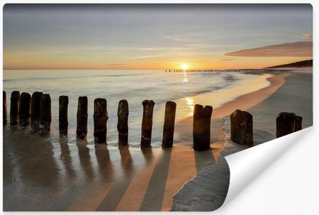 Muralo Fototapeta Wschód Słońca Plaża Morze 3D 405x270 MF5005SK405270
