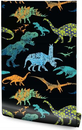 Muralo Kolorowe Dinozaury Dekoracja MF1517VER53