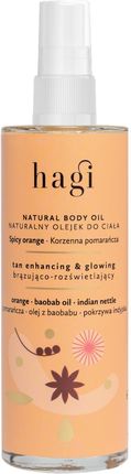hagi - brązująco-rozświetlający olejek do ciała Korzenna Pomarańcza, 100ml
