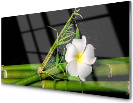 Tulup Panel Szklany Dekoracyjny Bambus Kwiat 100x50 PLPK100X50NN219356128