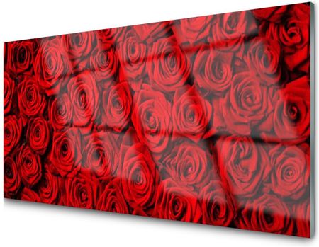 Tulup Panel Szklany Dekoracyjny Dekor Róże 100x50 PLPK100X50NN127002347
