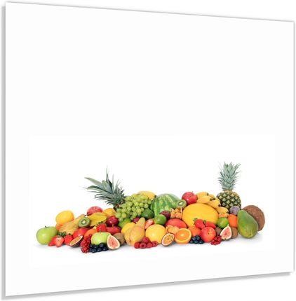 Alasta Panel Szklany Hartowany 60x50 Owoce Na Białym Tle