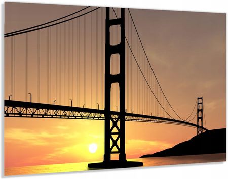 Alasta Panel Szklany Hartowany 90x60 Most Golden Gate