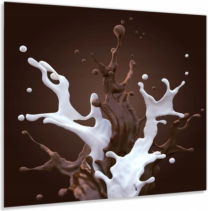 Alasta Panel Szklany Hartowany 70x60 Mleko Czekoladowe