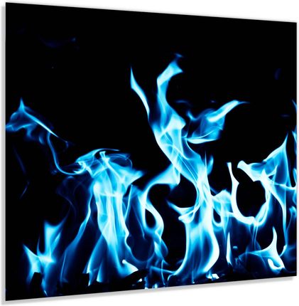Alasta Panel Szklany Hartowany 60x50 Niebieski Ogień 2
