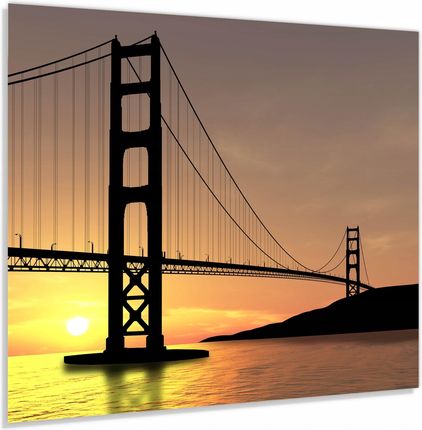 Alasta Panel Szklany Hartowany 60x50 Most Golden Gate