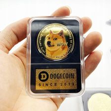 Moneta Dogecoin Doge Kryptowaluta Złota Btc - Numizmatyka