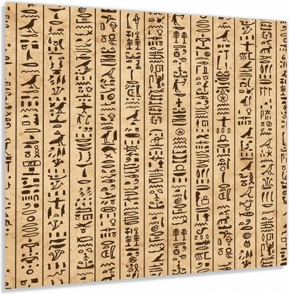 Alasta Panel Szklany Hartowany 60x50 Pionowe Hieroglify