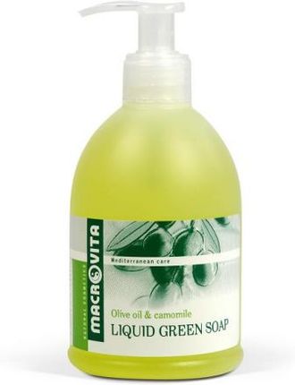 LIQUID GREEN SOAP z bio oliwą z oliwek i bio rumiankiem zielone mydło w płynie 300 ml