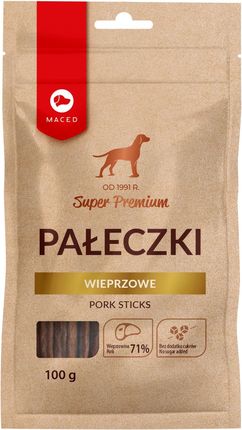 Maced Super Premium Przysmak Dla Psa Pałeczki Wieprzowe 100G