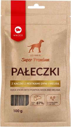 Maced Super Premium Przysmak Dla Psa Pałeczki Z Kaczki Z Pestkami Dyni I Melisą 100G