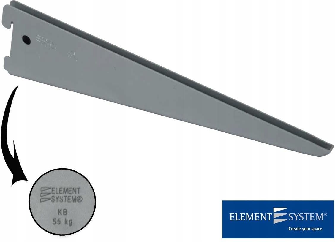 Element System Wspornik Pod Półki Do Regał Ścienny Metalowy U 22S 4861000